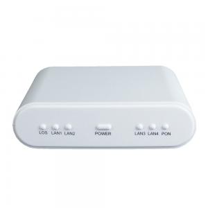 White Color GPON ONU 4GE+WIFI Manageable ITU-T G.984 GPON Standards