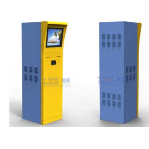 China Parking Ticket Vending Machine Half Outdoor Kiosk With Member Card Credit Card Reader supplier