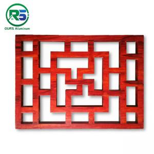 OEM Chinese Style Aluminum Window Grilles Square Tube For Living Room