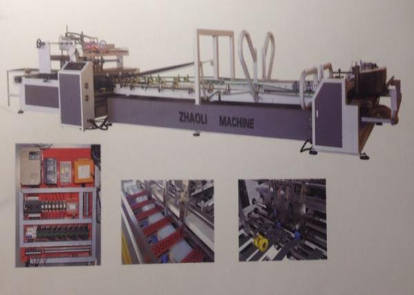 Auto Or Semi Auto Carton Folding And Gluing Machine Save Labor Convenience