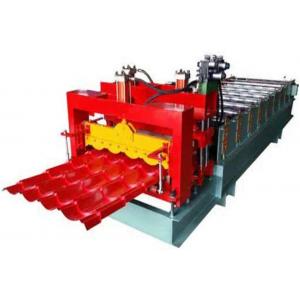 China Grey Color Corrugated Sheet Roll Forming Machine With 2 Hydraulic Guillotine supplier
