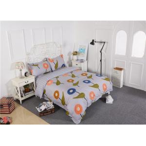 China Modern Long - Staple Cotton Bedding Sets Embroidery Flowers / Home Furnishing Textiles supplier