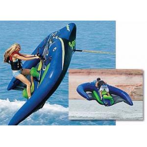 3.6x2.4m PVC Water Play Equipment Toys Inflatable Flying Manta Ray / Towable Water Sport Kite Tube