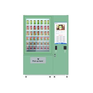 China Automatic Fruit Fresh Salad Vending Machines 32 Inch Screen With Refrigeration supplier