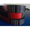 China Wrapped Banded Rubber V Belt Black Color Compact And Low Stretch Design wholesale