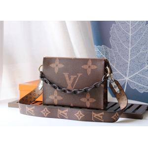 M47547 Wash Bag Monogram Carvas And Genunie Leather Luxury Chain Bag Make Up Cross-Body Bag