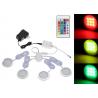 China Dimmable Remote Control Illuminator Led Lights Slim Round Shape RGB Under Cabinet Light Kit wholesale