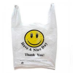 Custom Printed Biodegradable Shopping Bags , PLA Degradable Plastic Bags