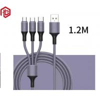 China Nylon Braided 3ft 6ft 10ft 3 In 1 Usb 3.0 Charger Cable Micro Usb Type C Fast Charging Data Cable on sale