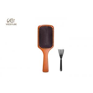 Oval Shape Wooden Handle 3 Inch Paddle Brush For Curly Hair