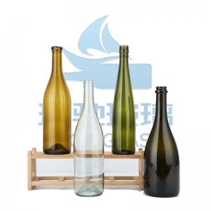 China 750ml Dark Green Ice Bordeaux Wine Glass Bottles for and Wine Packaging Solutions supplier
