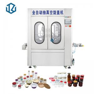 China 2 / 4 / 6 Heads Automatic Vacuum Capping Machine For Food Sauce Jars Glass Containers supplier