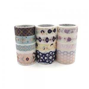 China Custom Make Design Printed Paper Coloured Washi Tape For Crafts, Beautify Bullet Journals, Planners supplier