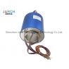 China 2 ~ 72 Conductors blue 140mm through bore electrical slip ring / brush slip ring wholesale