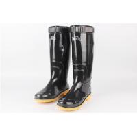 China High Top Pvc Non Slip Rubber Bottom Rain Boots Labor Protection on sale