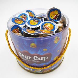China 4g Star cup Chocolate snack in PVC Jar Sweety Chocolate With Crispy Cookie supplier