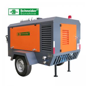 7.5 m³/min Portable Screw Air Compressor 2400 r/min For Road Construction