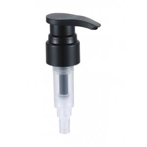 20/410 Liquid Dispenser Pump Foaming Hand Sanitizer Pump Ribbed Closure Black Color With Clip Lock