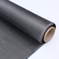 China 12k 480g 0.64mm Plain Weave Carbon Fiber Cloth, Sports Car Carbon Fiber Fabric on sale