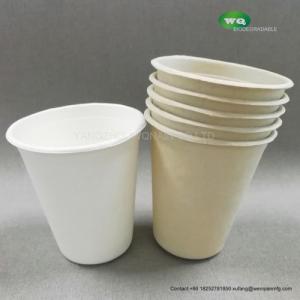 China 8oz Sugarcane Cup Compostable And Degradable 100% Sugarcane Pulp Cup Paper Coffee Cups With Lids For Coffee,Tea,Juice supplier