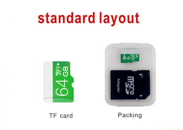 Paquet transparent 48 x 39 x 7.5mm 6.5g de carte de mémoire de couleur avec pp