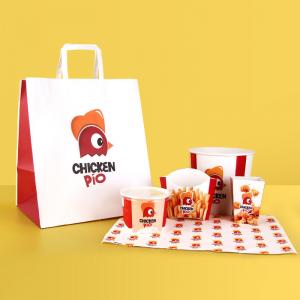 Fast Food Packaging Container Set Fried Chicken Paper Box for Takeout and Restaurants