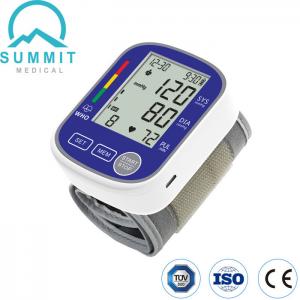 2.3 Inches LCD Display Wrist Blood Pressure Monitors With Ratings Home Use