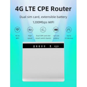 Cat6 Dual Sim Unlocked 4G LTE 5ghz Wifi Router With Sim Card Slot SMA Antenna