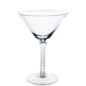 China Transparent Goblet Cocktail Glass Crystal Cut Martini Glass For Bars supplier