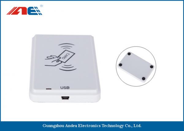 White NFC Card Contactless Reader , Anti - Collision ICODE SLIX NFC Reader And