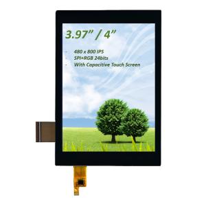 China PCAP TFT Display 4 polegadas (3,97), 4 polegadas TFT LCD SPI+RGB Interface IPS capacitivo touch screen supplier
