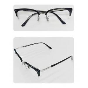optical glass , Accetate,Black, Siliver，optical frame,eyewear frame，half frame