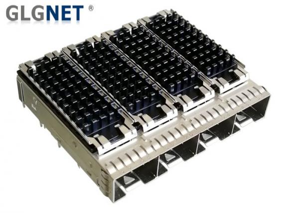 Multi Port SFP Cage Connector Mates QSFP Cage One Piece Copper Alloy