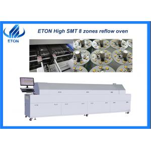 China No Lead Rail SMT Reflow Oven Heating Step By 8 Zones 450mm Mesh Belt supplier