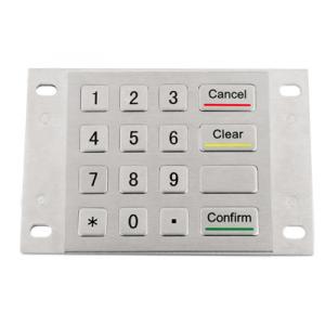 China 4x4 layout usb metal numeric keypad for kiosk and ATM machines supplier