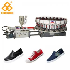 CE SGS 2-3 Workers PVC Shoes Making Machine With Upper Lasting / 30-35kw/H