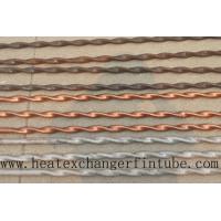 China Twisted Stainless Steel , Finned Copper Tube With Higher Heat Transfer Coefficient on sale
