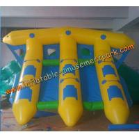 China Yellow Inflatable Boat Toys , Inflatable Flyfish Boat Towable 4m x 4m on sale