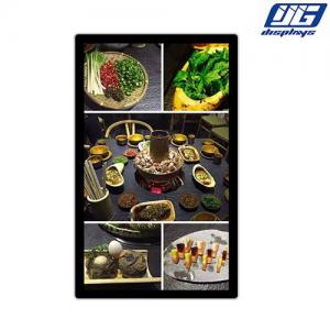 China 43 Inch Restaurant Digital Menu Boards / Fast Food Digital Signage Display supplier