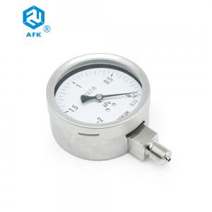 Diaphragm Box Stainless Steel Pressure Gauge Low Pressure For Argon Gas