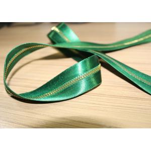 Smooth Soft Satin Tape Sewing Invisible Zipper , Custom Silk Dress Metal Coat Zippers