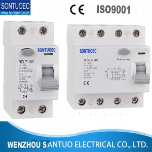 China RCCB 100A  30mA Current Operated Residual Current Circuit Breaker  A or AC type comply with IEC61008 standard supplier