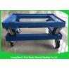 China 612 *412*145mm Customized Pallet Plastic Moving Dolly With PU Wheels 150KG Capacity wholesale