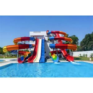 Galvanized Steel Outdoor Water Park Slide Attraction Games Play Equipment For Children