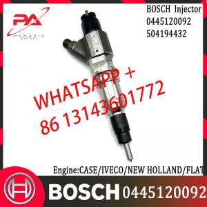 China original Diesel Common Rail Injector 0445120092 504194432 for CASE/IVECO/NEW HOLLAND/FLAT supplier