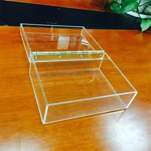 China Clear acrylic gift box, Customized Acrylic coffee Box With Lids supplier