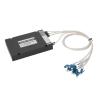 China Dual Fiber 4 Channels CWDM Mux Demux 1270 to 1330nm 1.0dB Typical IL LC UPC ABS BOX for Fiber Optic Networking Solution wholesale