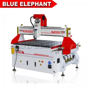 China Blue Elephant 1212 Cnc Router Wood Cutting Carving Machine for Aluminum for Sale 1200x1200mm Working Table supplier