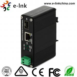 China 12 - 48 fibra del solo modo del convertidor de Ethernet industrial de V 30W PoE medios sola supplier