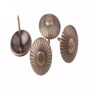 Round Dome Decorative Upholstery Nails Red Copper / Bronze For Sofa